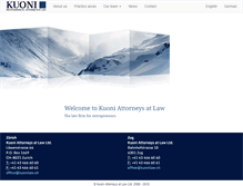 Tablet Screenshot of kuonilaw.ch